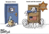Israel Jew Zionist Refugee European Union Europe American Flag
