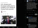 Representatives from Ukraine, Europe, and the US are heading to the UK to try to align positions ahead of the Trump-Putin meeting, Axios 09-08-2025
