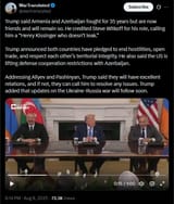 Trump said Armenia and Azerbaijan fought for 35 years but are now friends and will remain so. He credited Steve Witkoff for his role 08-08-2025 &#039;Henry Kissinger&#039; HD