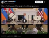 Aliyev, Pashinyan, and Trump signed a trilateral agreement. 08-08-2025 HD