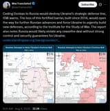 Ceding Donbas to Russia would destroy Ukraine’s strategic defense line, ISW warns. The loss of this fortified barrier, built since 2014 09-08-2025