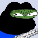 the grinch wearing a mask and holding a gun