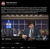 Nick Fuentes - Right Wing Watch - Women irrational rape FN