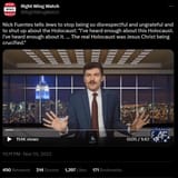 Nick Fuentes - Right Wing Watch - Jews disrespectful must shut about the Holocaust FN