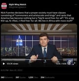 Nick Fuentes - Right Wing Watch - racist remarks against Jews, Blacks, Mexicans, Arabs FN