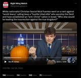 Nick Fuentes - Right Wing Watch - Jews a hostile tribal elite who worship the Devil FN