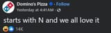 N