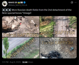 More Russian death fields from the 2nd detachment of the NGU special forces &#039;Omega&#039; 09-08-2025 NIGGER