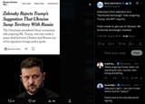 Zelensky’s firm rejection of a &#039;territorial exchange&#039; risks angering Trump, the NYT reports 09-08-2025 Putin needs to get out of Ukraine. No territorial exchanges needed
