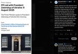 Today, national security advisers from Europe, Ukraine, and the US will meet under the chairmanship of the UK foreign secretary and the US vice president 09-08-2025