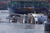 The newest Russian tugboat &#039;Kapitan Ushakov&#039; sank in St. Petersburg right by the Baltic Shipyard pier. It began listing 09-08-2025 August 8, PIC