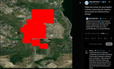 FIRMS data shows the area engulfed in flames. Seems like this Ukrainian drone attack has inflicted serious damage. 10-08-2025