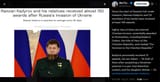 Since the start of Russia’s full-scale invasion, Ramzan Kadyrov and 29 members of his family have received at least 146 awards. 11-08-2025