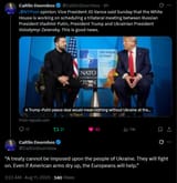 CaitlinDoornbos 11-08-2025 .@NYPost opinion, Vice President JD Vance said Sunday that the White House is working on scheduling a trilateral meeting, TRUMP
