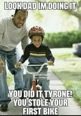 NiggerStoleHisFirstBike