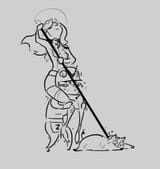 Alpha doing the st george thing