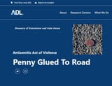 Penny Glued to Road