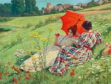 À la Campagne by Ludovic Alleaume 1859-1941