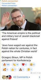 Braun on Jewish Blackmail against Poland