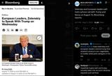 Zelensky and European leaders will hold a phone call with Trump and Vance on August 13, Bloomberg reports. 11-08-2025