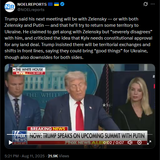 Trump said his next meeting will be with Zelensky — or with both Zelensky and Putin — and that he’ll try to return some territory to Ukraine 11-08-2025 constitutional HD