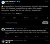 krainian forces struck the command post of Russia’s 85th Separate Motor Rifle Brigade in occupied Donetsk region, killing brigade commander &#039;Dnyepr&#039; 11-08-2025 General Staff