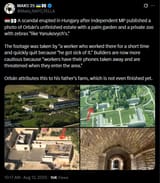 A scandal erupted in Hungary after independent MP published a photo of Orbán&#039;s unfinished estate with a palm garden and a private zoo with zebras &#039;like Yanukovych&#039;s&#039; 12-08-2025