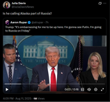 Is he calling Alaska part of Russia 11-08-2025 Trump, &#039;It&#039;s embarrassing for me to be up here. I&#039;m gonna see Putin. I&#039;m going to Russia on Friday&#039; HD