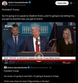President Trump 11-08-2025 So I&#039;m going in to speak to Vladimir Putin, and I&#039;m going to be telling him, you got to end this war, you got to end it HD