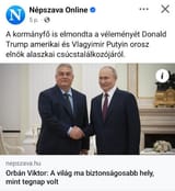 Putin-Trump találkozó Orbán