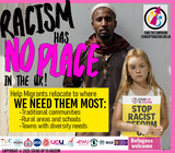 Raciam has no place un the Uk