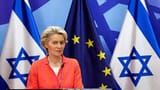 Van der Leyen israeli flags 02