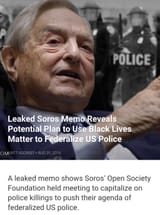 Federalize the police Soros 