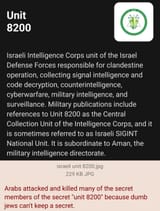 Arabs israeli unit 8200