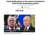 rump warns Putin of consequences if he blocks Ukraine peace process Fox News