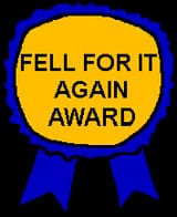 fell for it again award