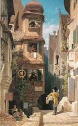 Carl_Spitzweg_-_Der_Briefbote_im_Rosenthal