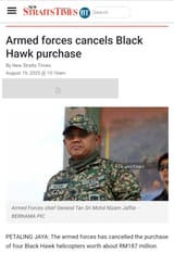 Black hawk cancelled 