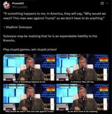 Prune602 19-08-2025 &#039;If something happens to me, in America, they will say, &#039;Why would we react, This man was against Trump&#039; Solovyov, he is an expendable