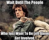 left alone - get involved