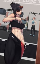 anime girl tomboy ryuko tomboy abs gym showoff 1736601044_new_Matoi-Ryuuko-Kill-la-Kill-Anime-7782387