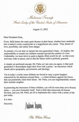 Letter to Putin