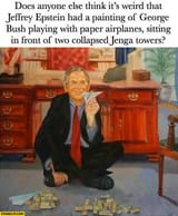 Bush with airplanes