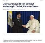 Jews are saved without Christ