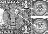 Star of David on dollar bill