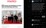 The US Secret Service is preparing for a possible Trump visit to Budapest, where a Zelensky-Putin meeting could take place, Politico reports 20-08-2025