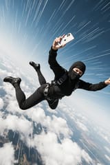 ninja_woman_holding_iphone_skydiving__d8owl3ahqh18q892gcvf_1