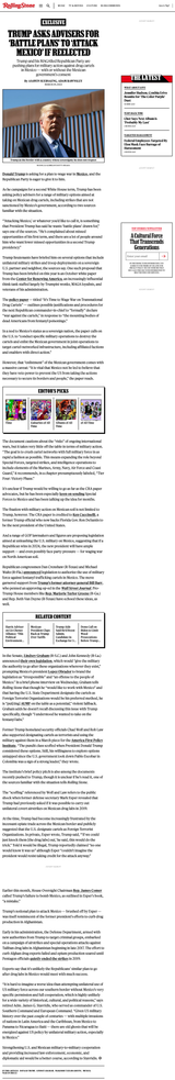 In 2023 Trump Asks for Mexico Cartel Attack &#039;Battle Plans&#039;