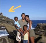 obama and family epstein island in the background