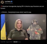 troon says rus arent human